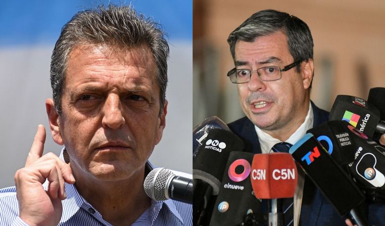 El ex ministro de Economía, Sergio Massa, y el diputado 