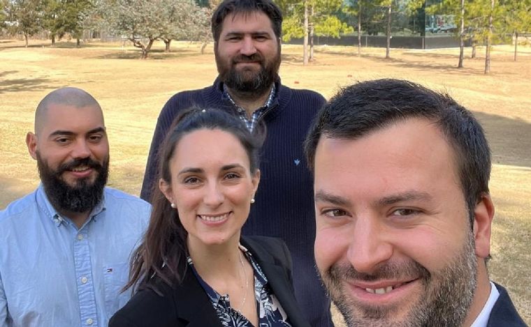 Directivos de XCapit en su sede de Ciudad Empresaria, en la ciudad de Córdoba.