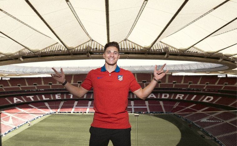 Julián, en su nueva casa. (Foto:@Atleti)