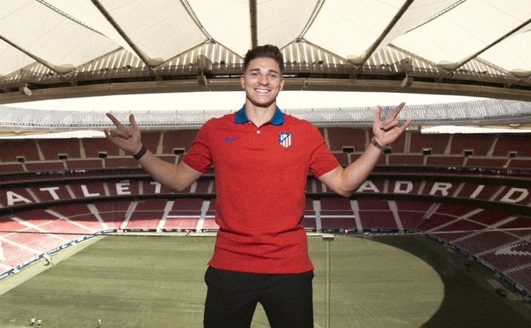 Julián Álvarez ya es jugador del Atlético de Madrid (Foto: @Atleti).