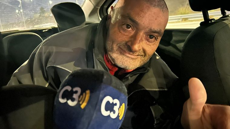 Claudio, lo atropelló un auto que se dio a la fuga y sólo sufrió heridas leves