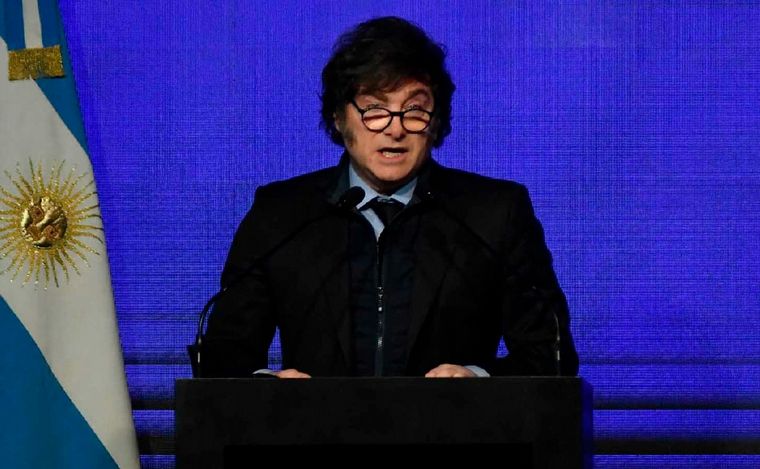 Javier Milei participó del Council of the Americas. (Foto: NA)