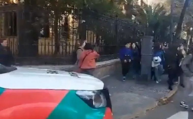 Alerta por un escape de gas en un colegio de Buenos Aires. (Foto: captura de TV)