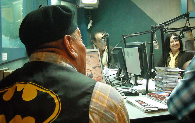 Jorge Mansilla y Horacio Gramajo en la radio.