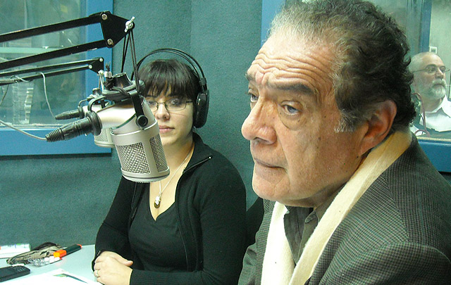 Jorge Mansilla y Horacio Gramajo en la radio.
