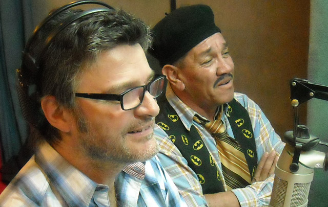 Jorge Mansilla y Horacio Gramajo en la radio.