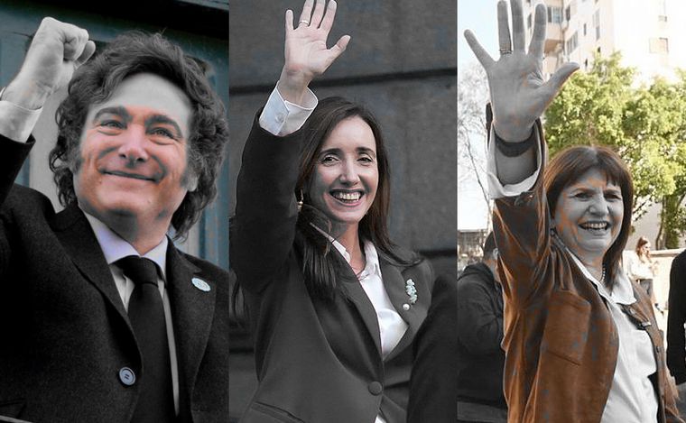 Milei, Villarruel y Bullrich, dominan el espacio político en materia de imagen.