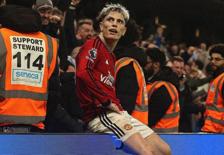 El Var le anuló un gol a Garnacho