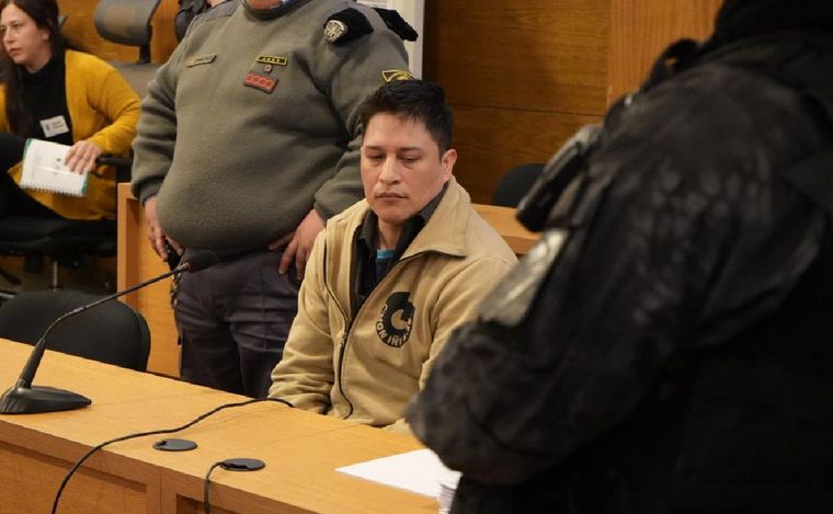 Santiago Campos Matos, en el juicio por Anahí Bulnes. (Daniel Cáceres/Cadena 3)