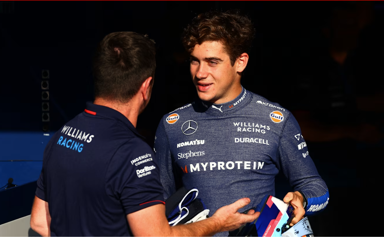 Colapinto repasó sus datos de la primera tanda y está listo para la FP2