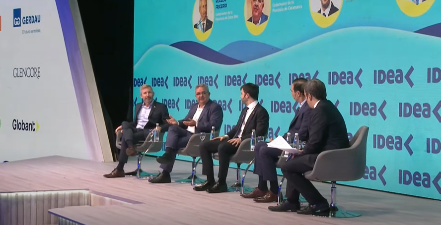 Frigerio, Jalil, Torres y Valdés dialogaron en conjunto en IDEA.