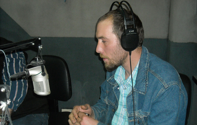 Pablo Basso en el estudio de Cadena 3