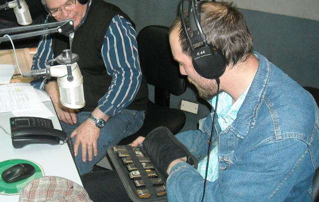 Pablo Basso en el estudio de Cadena 3