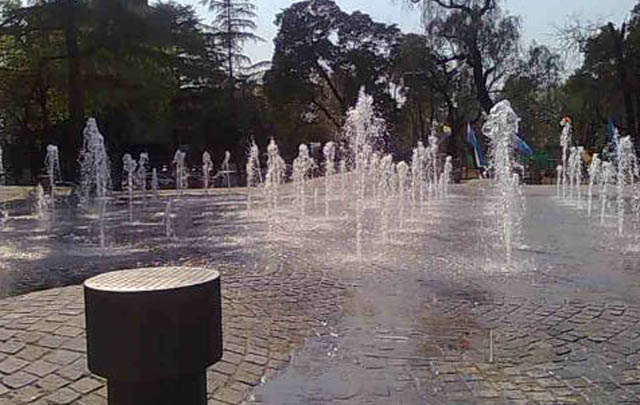 Las fuentes de agua son muy bellas.