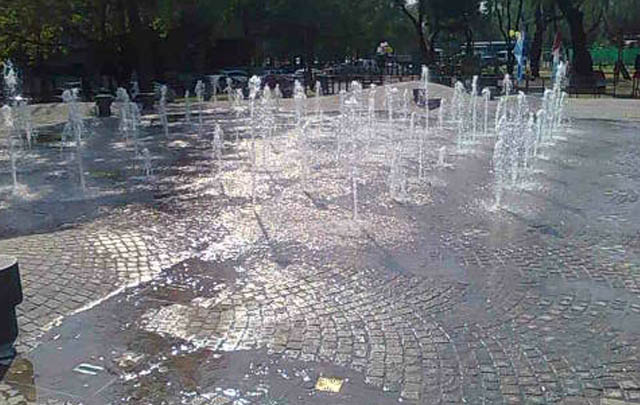 Las fuentes de agua son muy bellas.