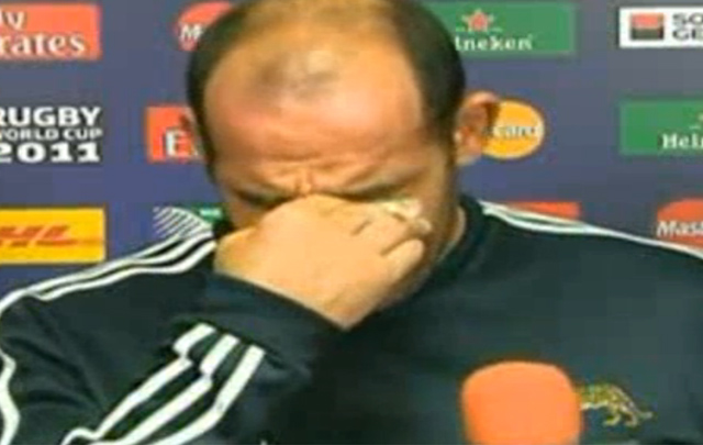 Mario Ledesma se emocionó durante una entrevista para la televisión