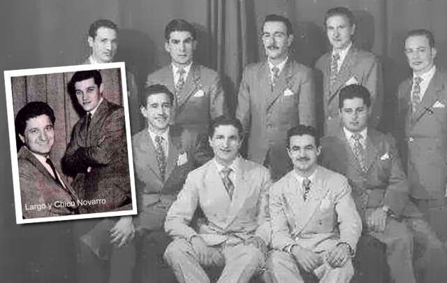 Largo Novarro junto a Chico, y en la orquesta de Hugo Forestieri.