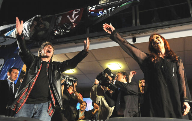 Cristina Fernández fue reelecta y dio un discurso en el que recordó a Néstor Kirchner. 