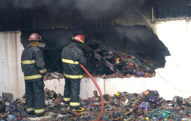El humo invadió el microcentro.