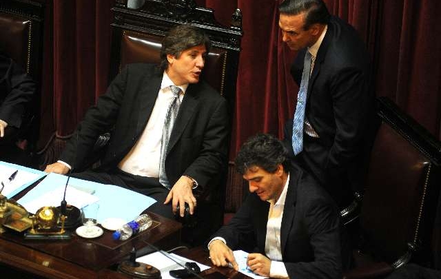 Amado Boudou presidió la sesión especial conjunta en el Congreso nacional.