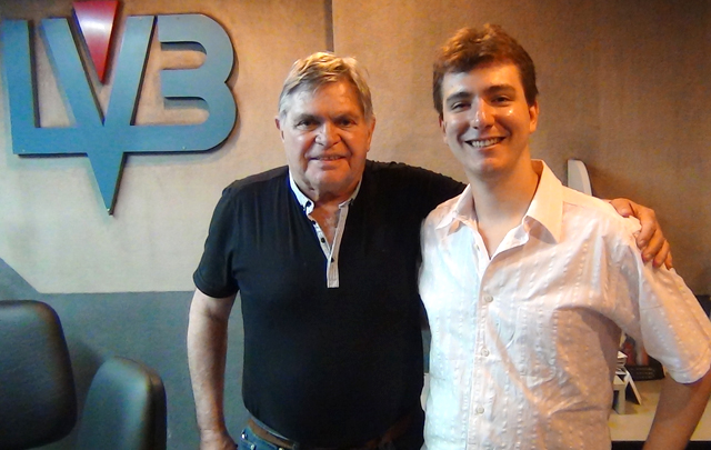 Ariel Tarico en el estudio de Cadena 3