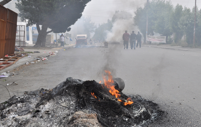 FOTO: Incidentes en Santa Cruz (Foto: Walter Díaz)