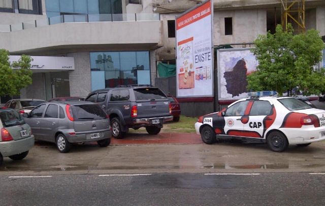 La actriz fue trasladada en un patrullero al hospital para el dosaje.
