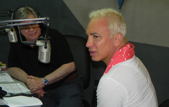 Flavio Mendoza, alma máter de ''Stravaganza'', de visita en <b>Cadena 3</b>.