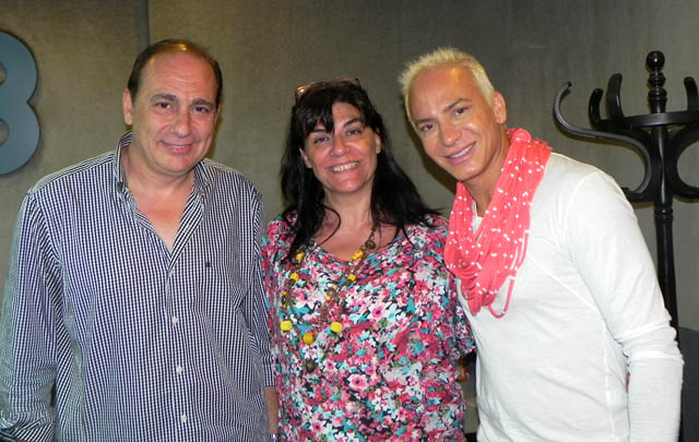 Flavio Mendoza, alma máter de ''Stravaganza'', de visita en <b>Cadena 3</b>.