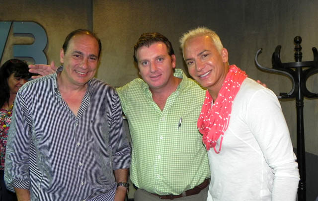 Flavio Mendoza, alma máter de ''Stravaganza'', de visita en <b>Cadena 3</b>.