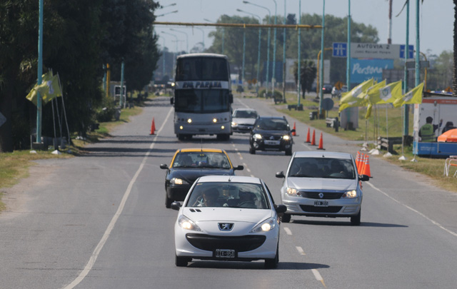 Intenso tránsito hacia la costa atlántica.