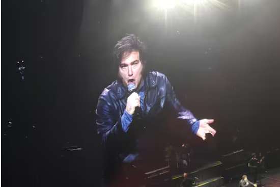 Javier Milei, al dar su show (Foto: captura de transmisión)