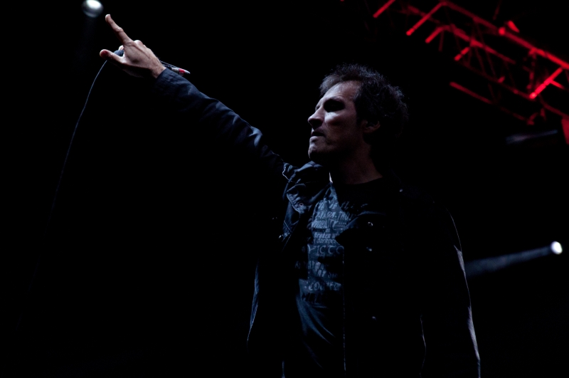 En la segunda noche, Malón actuó en el escenario principal