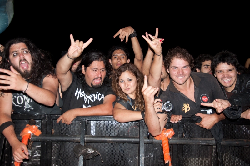 En la segunda noche, Malón actuó en el escenario principal