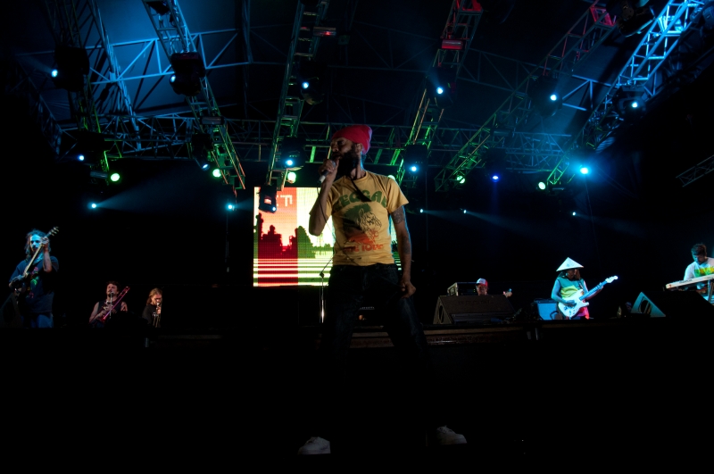 Todo el reggae con Fidel en la última jornada del Cosquín Rock 2012.