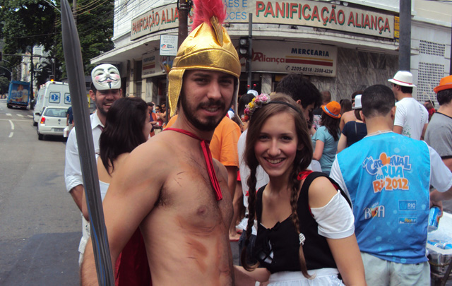 Todo el colorido del carnaval en las calles de la ciudad.