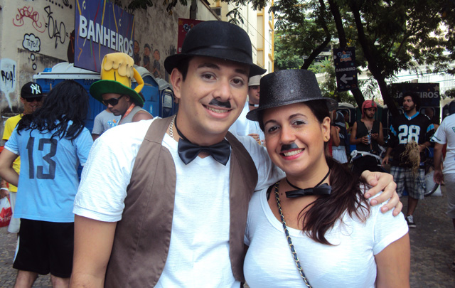 Todo el colorido del carnaval en las calles de la ciudad.
