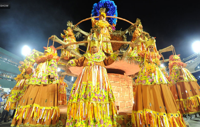 El tema nordestino de la campeona dominó el carnaval de Río en 2012.