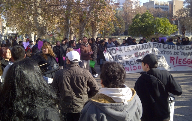Quienes se oponen a la radicación de la feria popular fueron a la Municipalidad.