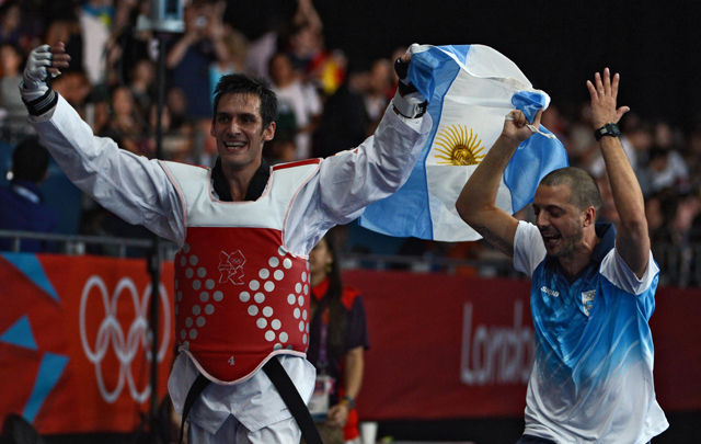 FOTO: El correntino logró el primer y hasta el momento único oro para Argentina.
