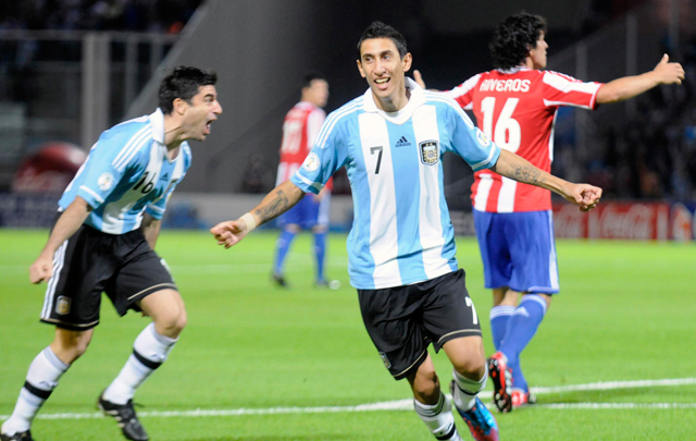 Di María abrió el marcador a los 2 minutos del primer tiempo.