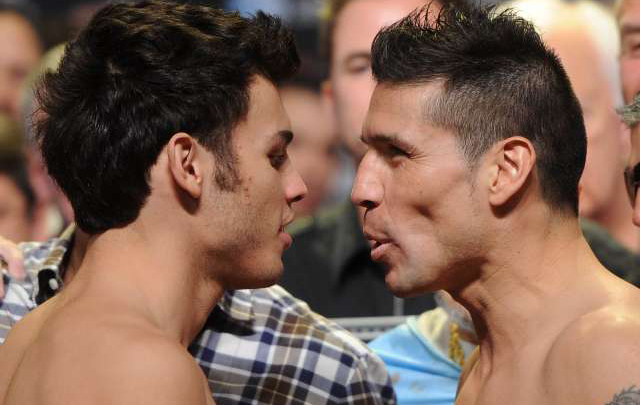 Los boxeadores protagonizaron una pelea mediática para promocionarse.