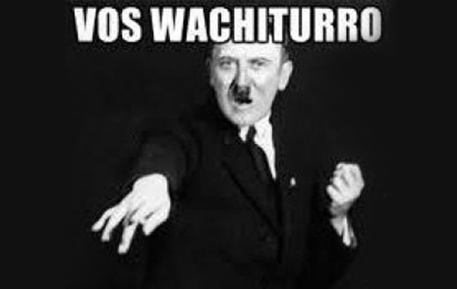 Las estampas contenían diversas frases e imágenes pro nazis.