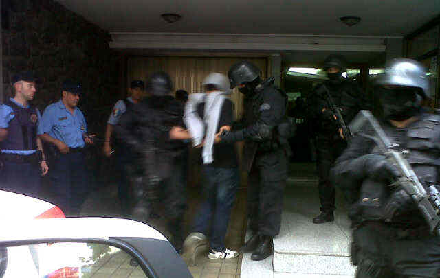 Del dispositivo participó el grupo especial Eter.