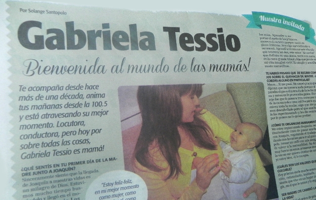 A través de ''Día a día'', Gabi Tessio presentó en sociedad a su primer hijo, Joaquín.