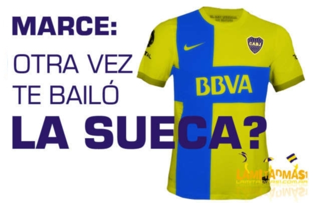 Afiches de Boca cargando a San Lorenzo.