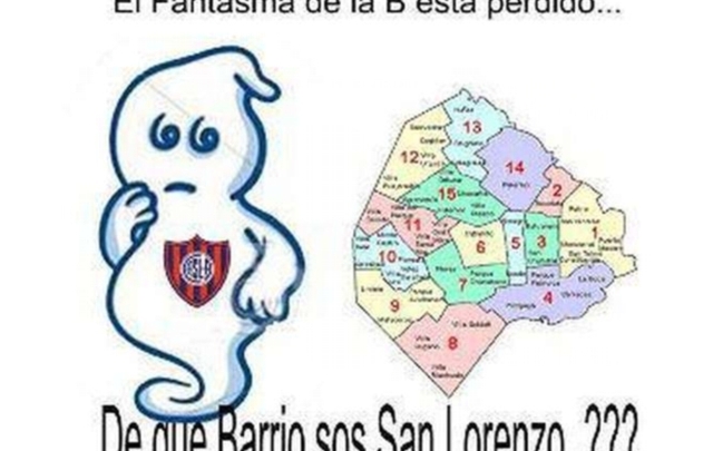 Afiches de Boca cargando a San Lorenzo.