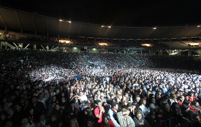 Los presentes disfrutaron de un recital histórico.