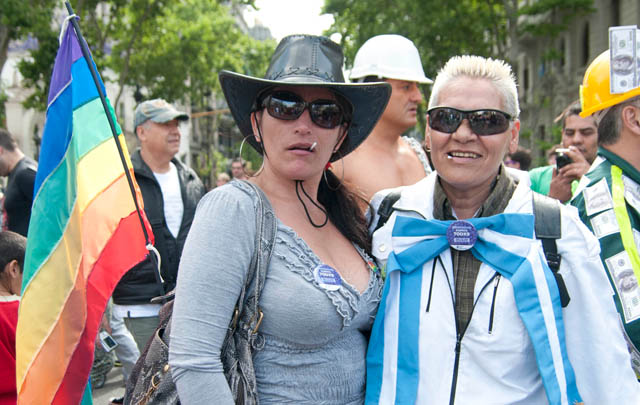 La manifestación tuvo el colorido y el desparpajo acostumbrado