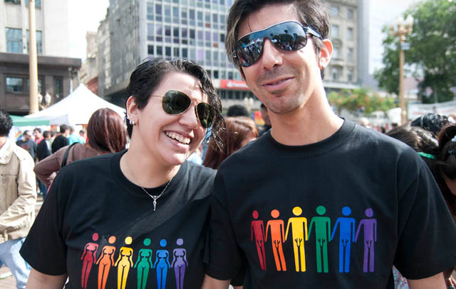 La manifestación tuvo el colorido y el desparpajo acostumbrado.